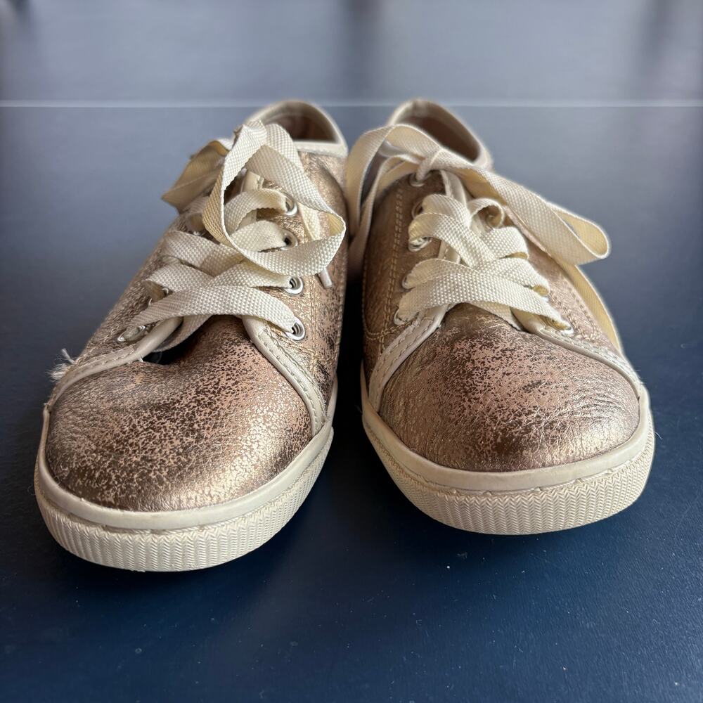 Fossil Gold Metallic Shimmer Statement Sneakers L… - image 7